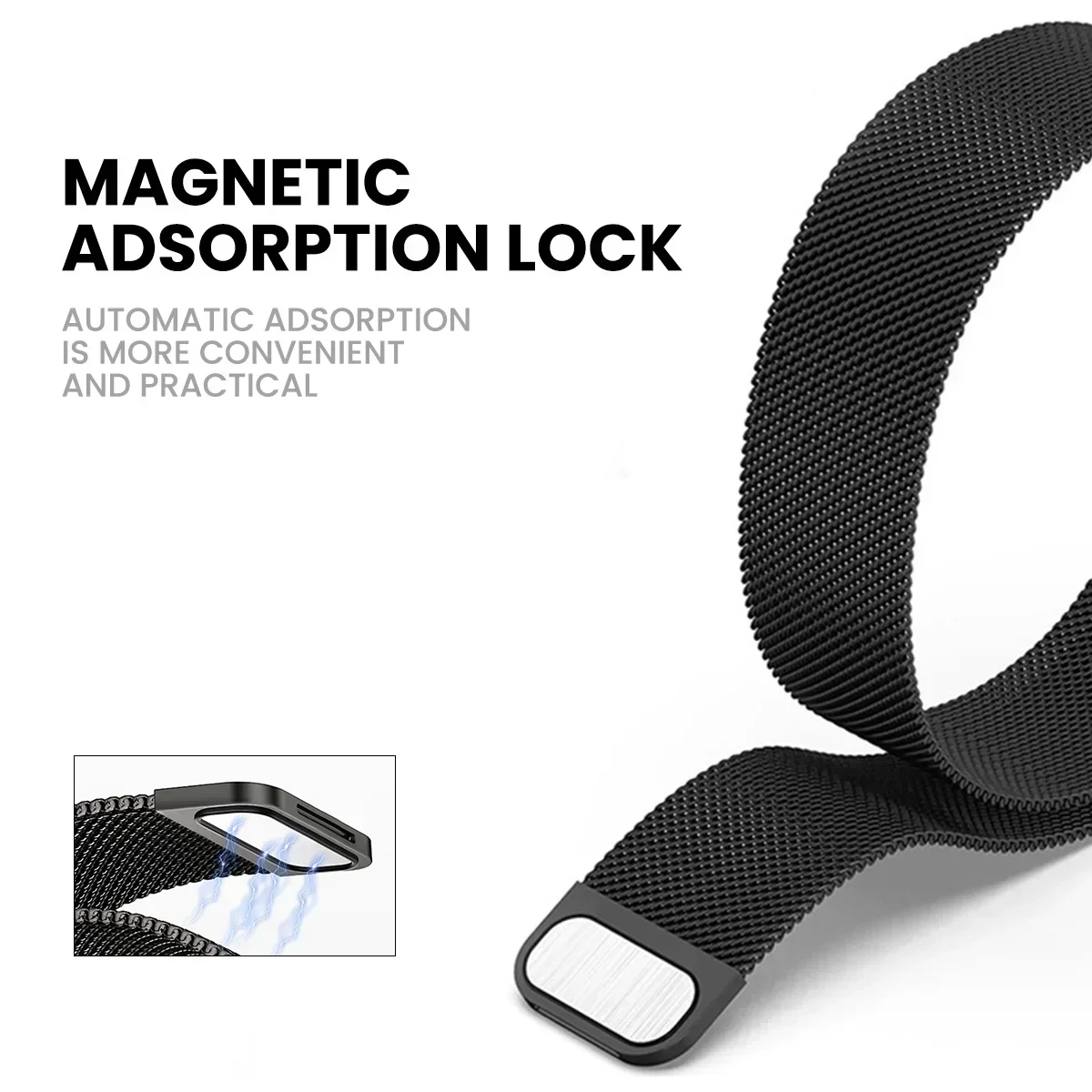 Elegant Milanese Loop Band - Premium Metal Strap & Bracelet