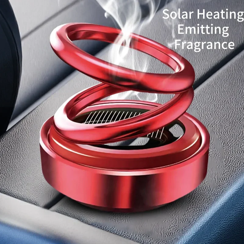 

Solar Heater Air Purifier Diffuser Portable Mini Car Kinetic Molecular Air Aromatherapy Evaporate Ring Rotating Perfume Purifier