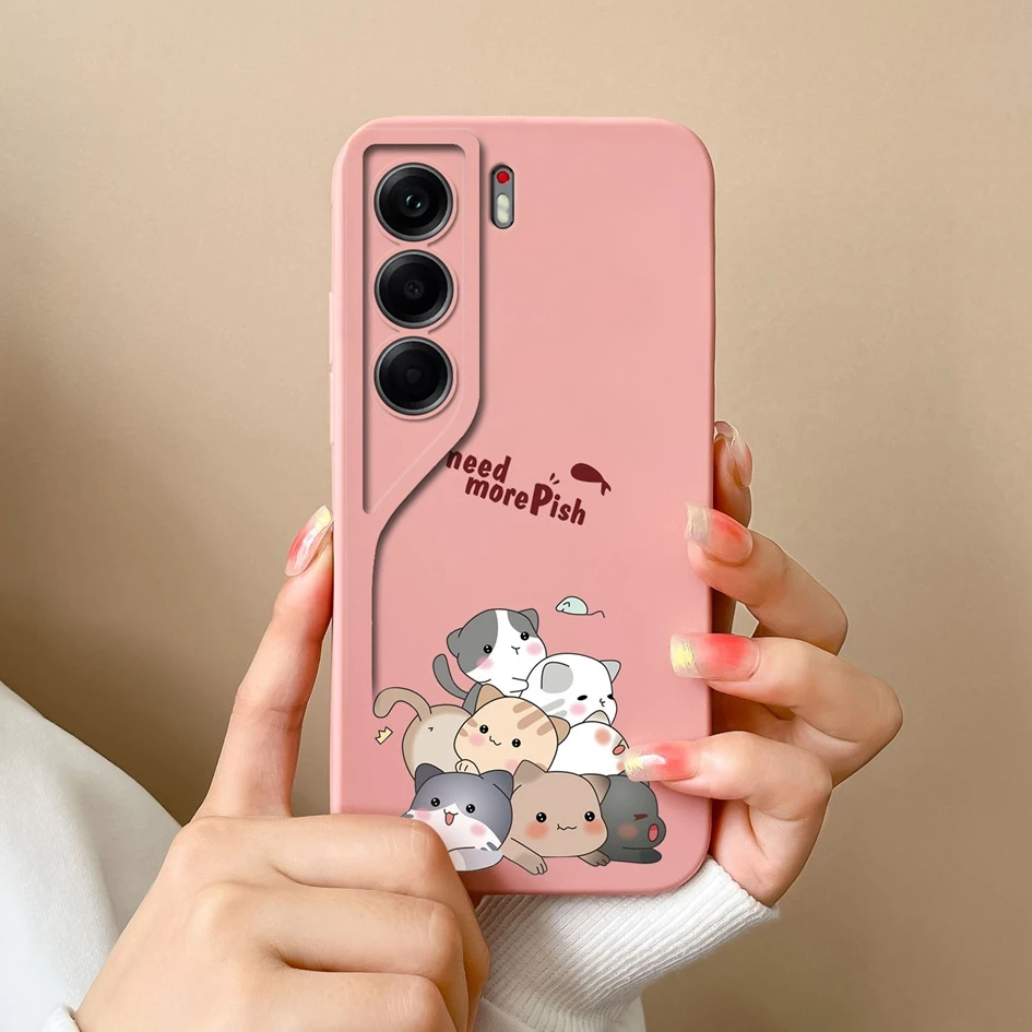 Cute Dinosaur Bear Pattern Liquid Silicone Shockproof Phone Case