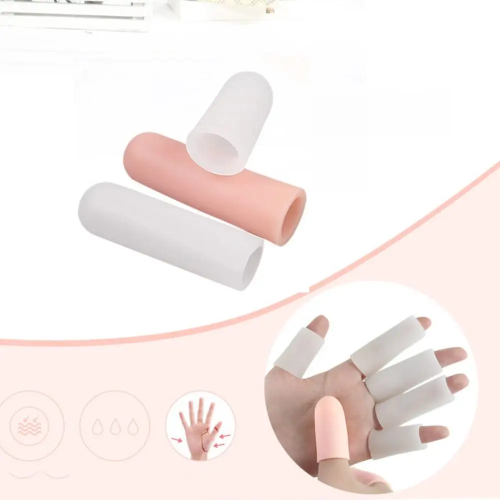 새로운 실리콘 튜브 지원 장갑 방수 절연 Fingerstall 손가락 받침대 손가락 보호기 손가락 침대