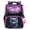 Orthopedic School Bags For Girls Cartoon Cat 3D Folded Backpacks Girl Waterproof Children Primary School Bag Kid Mochila Escolar 2