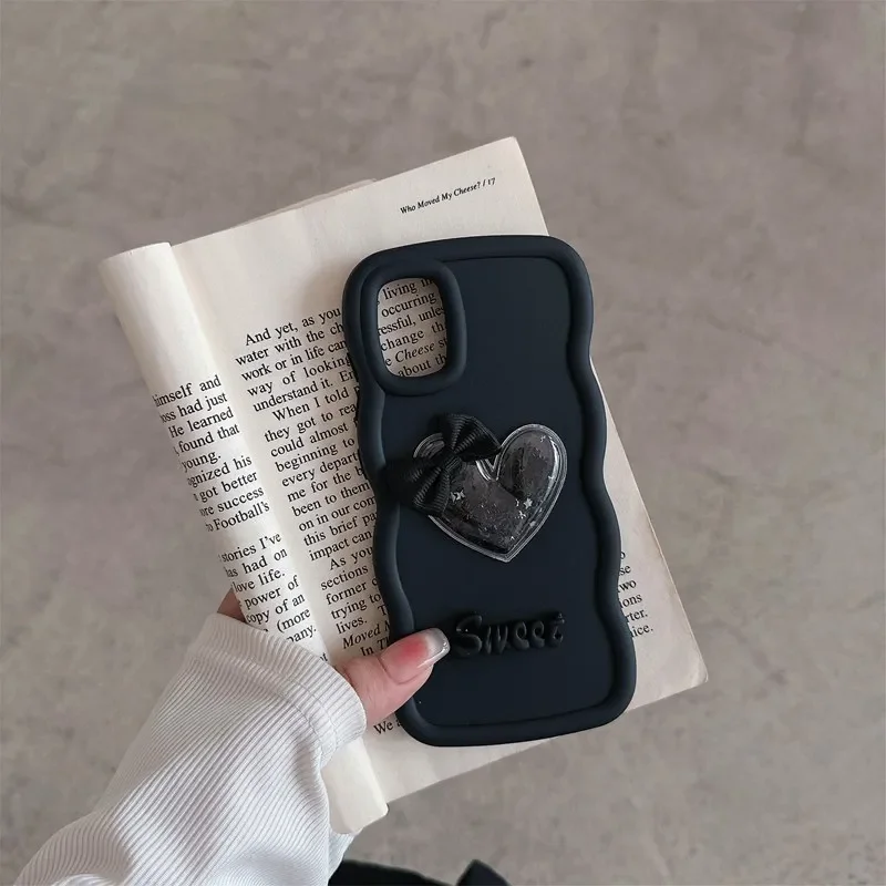 Quicksand Stars Heart Soft Phone Case Cover