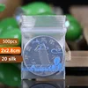 500PCS Mini Clear PE Zip Lock Bags Small Items Storage Bag Plastic Packaging Earring Ring Pills Pendant Plastic Bags Trial Pouch 3