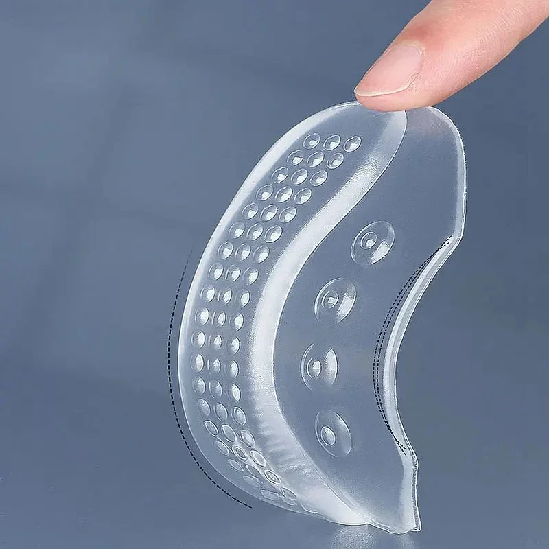Heel Protector Heel Protector Pads Heel Cushion Protector High-quality Silicone Heel Protectors Women's High Heels Non-slip Pads Foot Care Products Adjustable Size Shoe Accessories