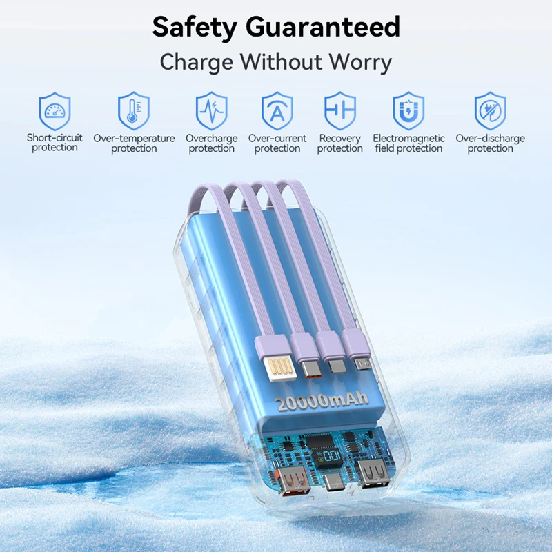 Power Bank 20000mah With Built-in Cables And Led Display Fast Charge_voghion.com