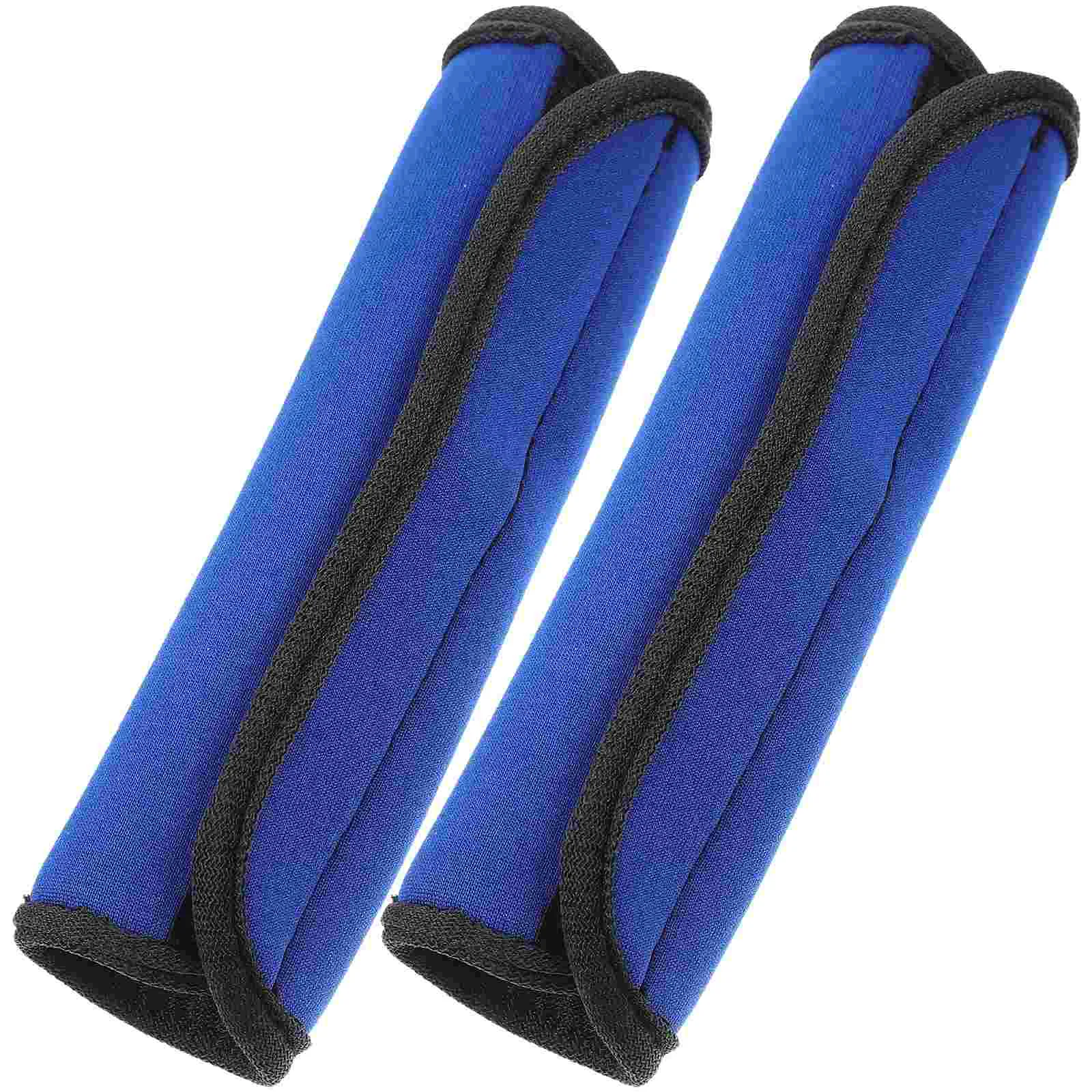 

2 Pcs Horizontal Bar Non-slip Sheath Cover Mat Gym Supply Barbell Pad Hip Thrust Polyester