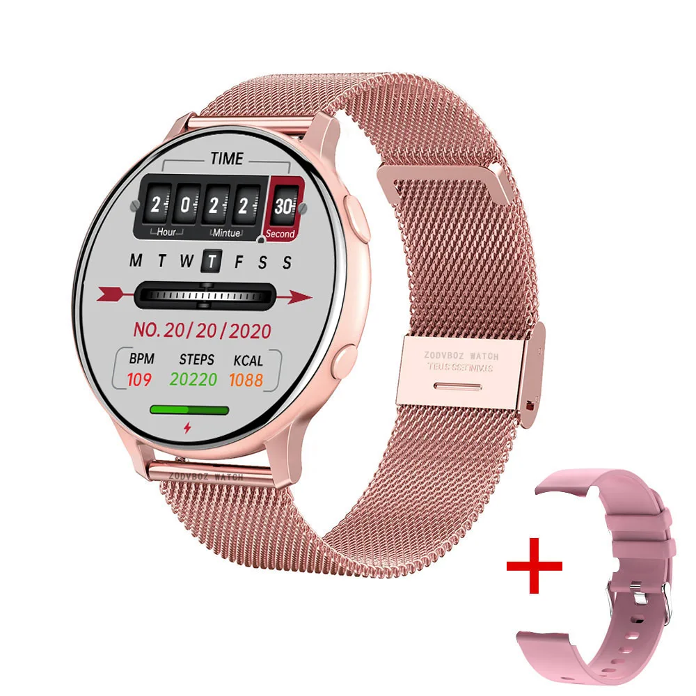 2022 New Electricity meter smartwatch men full screen touch heart rate blood pressure smart watch men women fitness tracker band 