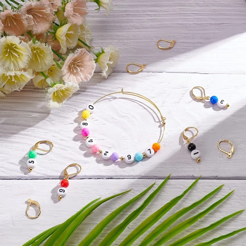 Crochet Stitch Markers 10 Pcs 0~9 Number Acrylic Beads Knitting