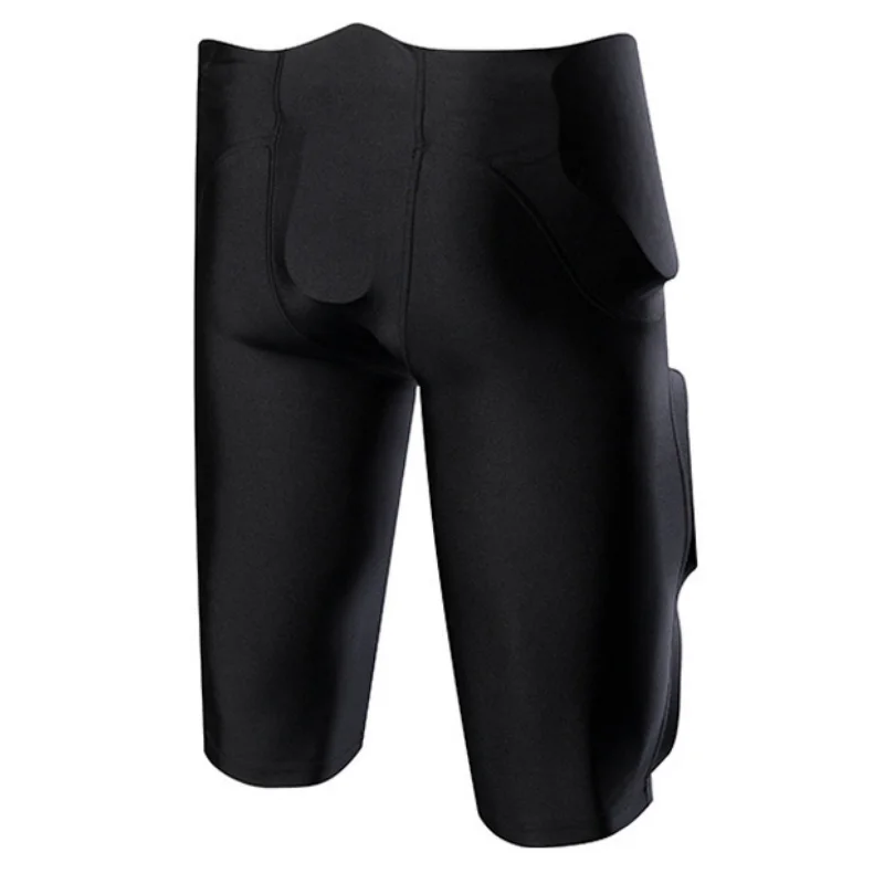 Youth Rugby Crash Pants Mens Soccer American Football Protective Gear Ice Hockey Trousers Black