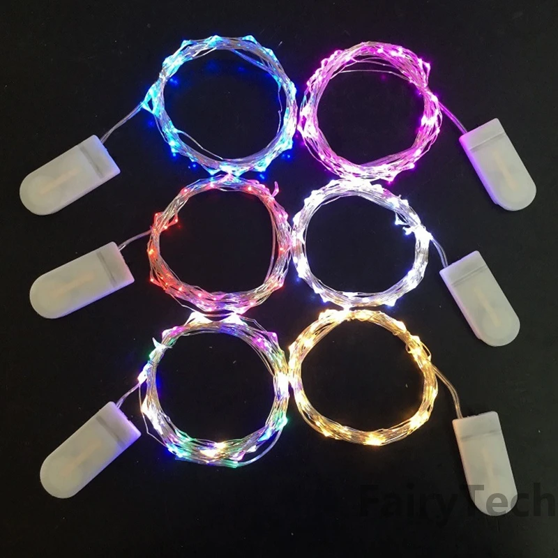 DIY 웨딩 파티 침실 파티오 크리스마스용 LED 요정 조명, 배터리 스트링 조명, 반딧불 별이 빛나는 달 별빛, 10 개