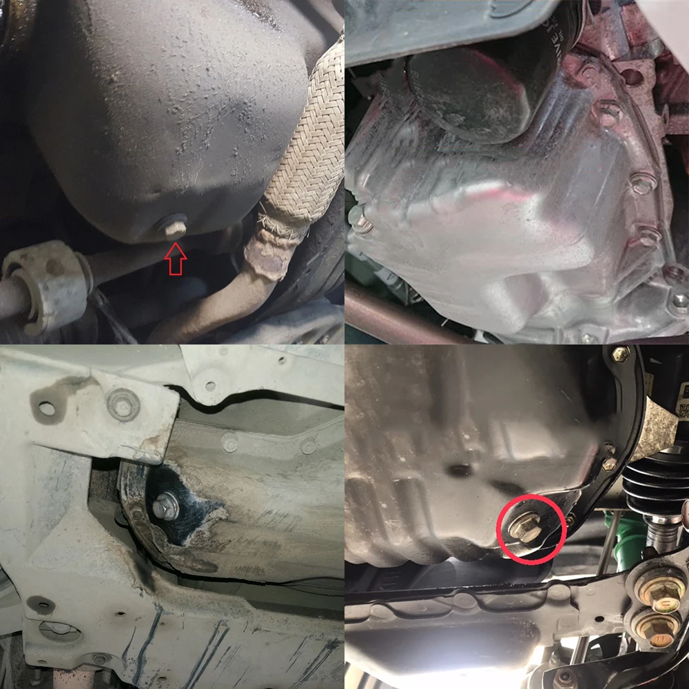Car Oil Drain Sump Plug Washer Gasket Seal Accessories oil drain plug gasket oil drain plug seal washer o ring gasket sealing washers engine gasket set copper gasket combination For Toyota Avensis T270 T250 T220 1997-2015