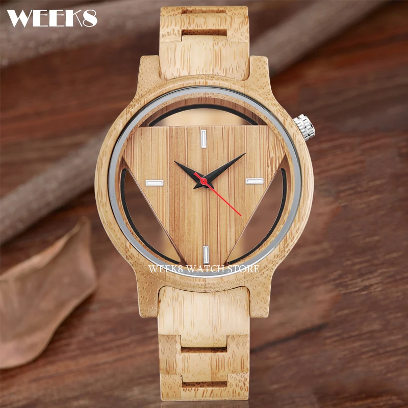 

Natural Bamboo Wood Watch for Men Full-Wooden Case Dial Watches Man Quartz Wristwatch Real Wooden Male NEW Clock reloj de madera