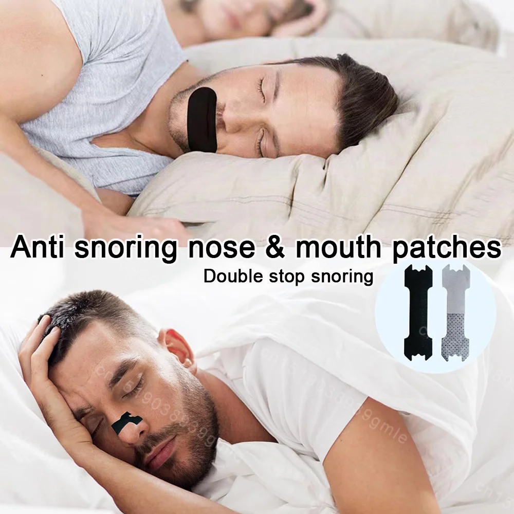30Pcs/bag Anti Snoring Mouth Tape Night Sleeping Mouth Breath Improvement Patch Reduce Dry Promote Nose Breathing Sticker