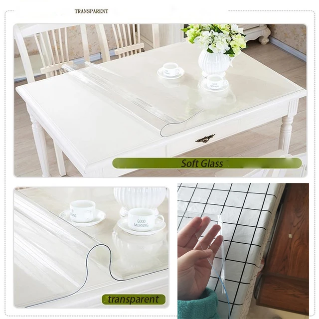 Clear Desk Mat For Desk PVC Pad Waterproof Table Cover Cuttable Table Mat  For Office Desks Coffee Tables Dining Tables Tea - AliExpress