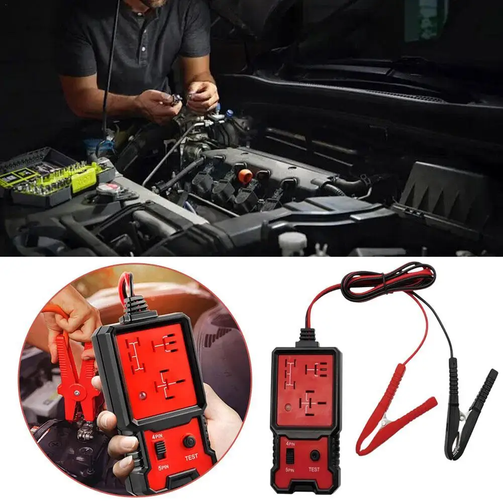 

12V Universal Automotive Car Relay Tester LED Indicator Light Car Battery Checker Electronic Relay Tester Voltage Tester