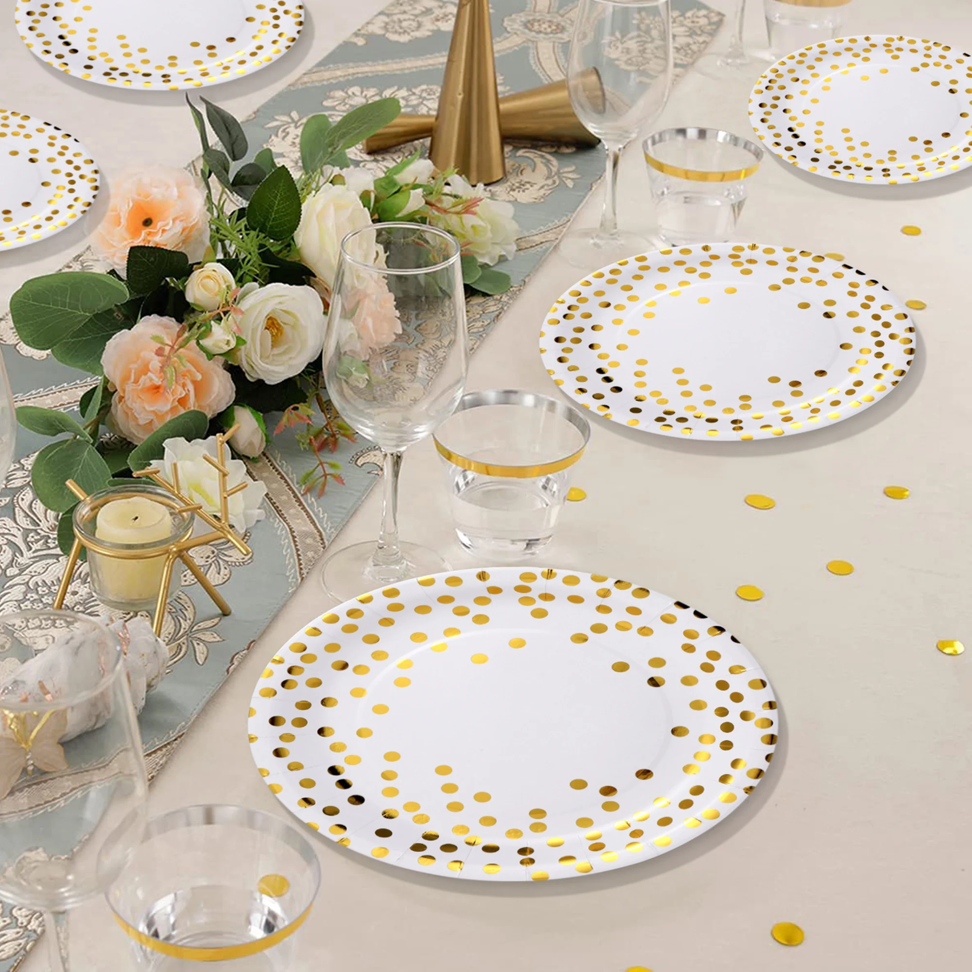 Platos Desechables Resistentes Para Fiestas Y Cenas De 19 Cm Meses