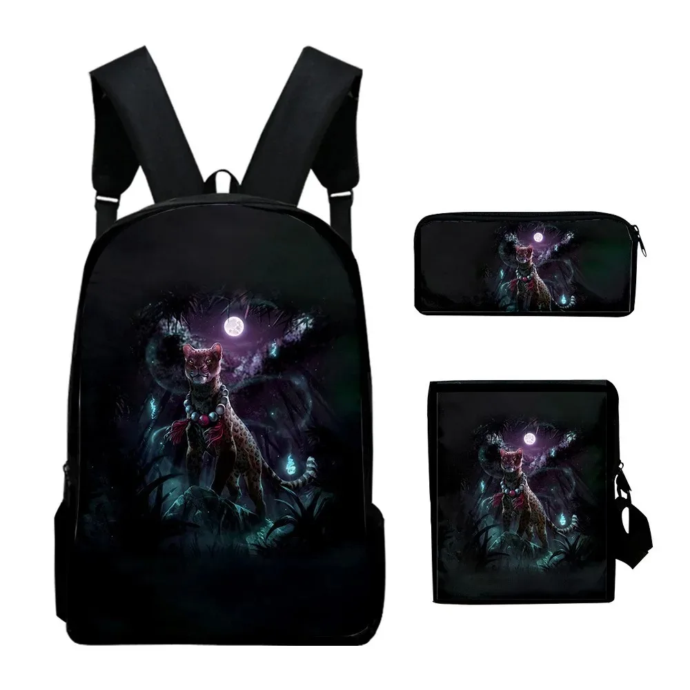 Animal School Backpacks with 3D Animal Print, Laptop Backpack, Backpack, Tilt Shoulder Bag, Pencil Case, Harajuku, Popular,