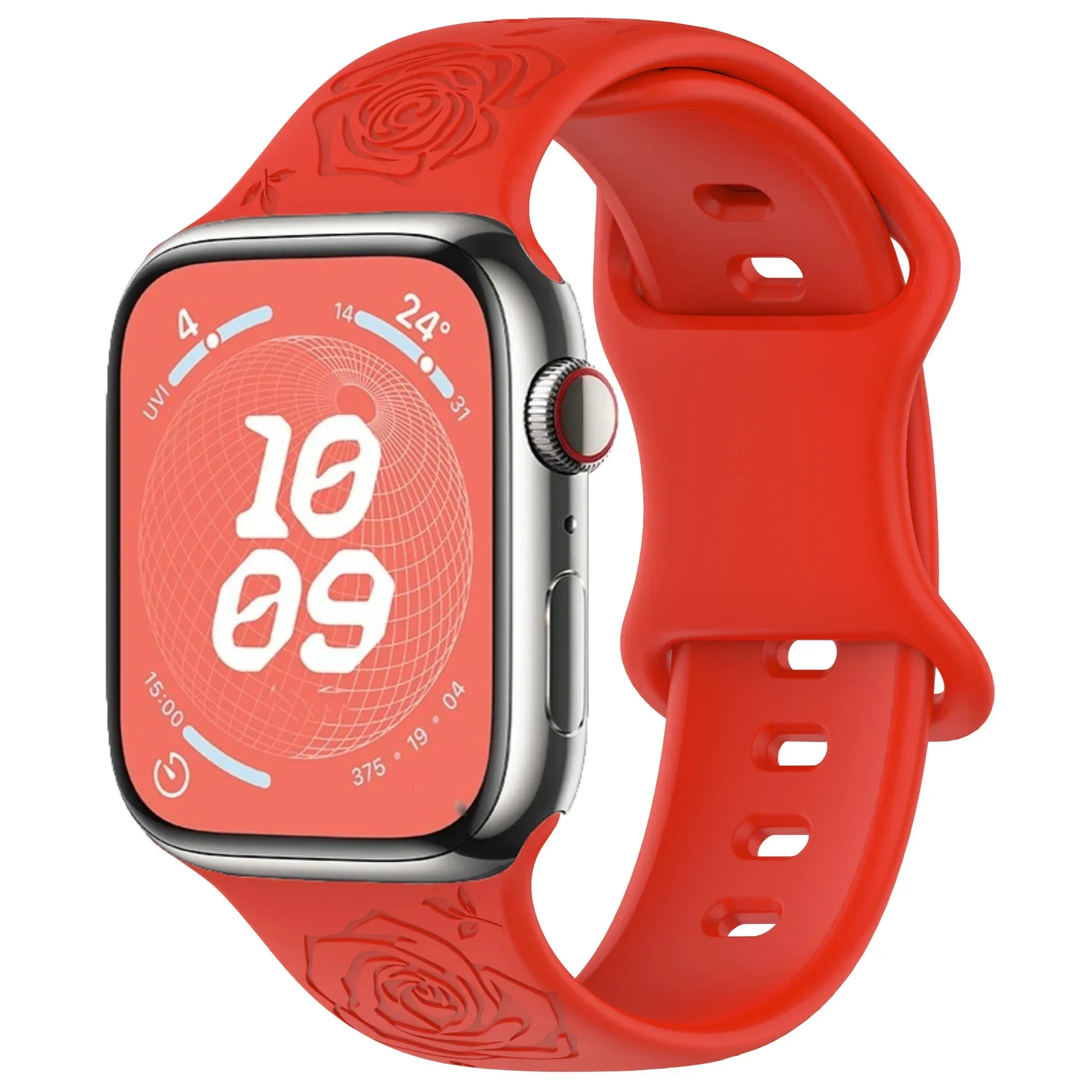 Engraved Pattern Silicone Strap