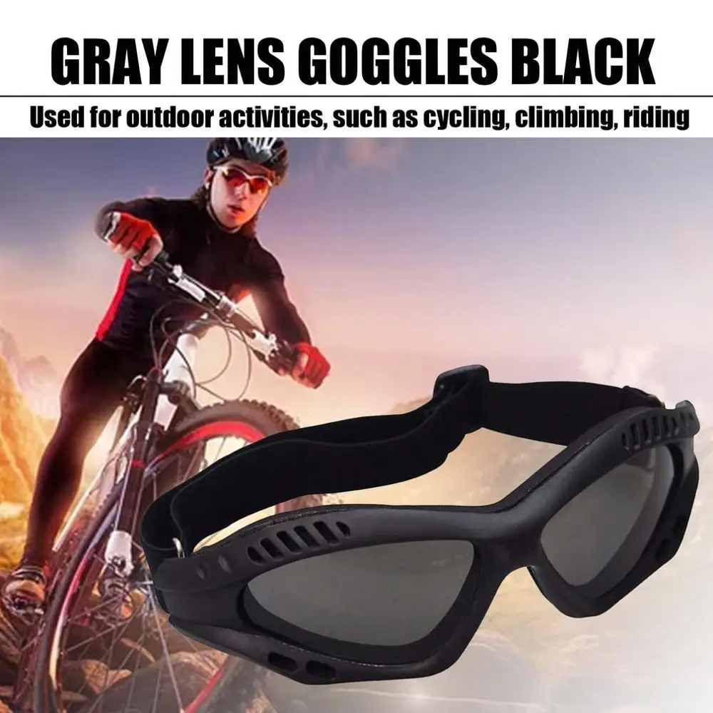 

Motorcycle Goggles Cycling Glasses Elastic CS Tactical Safety Goggles Windproof Anti-Dust Outdoor Sports Goggles