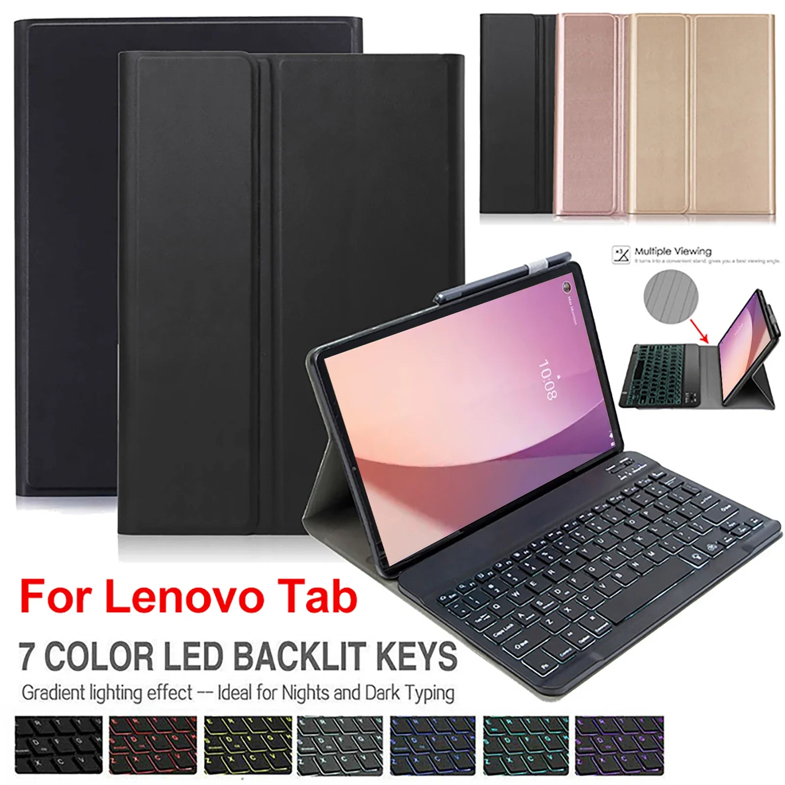 wireless keyboard lenovo tab m8 keyboard case