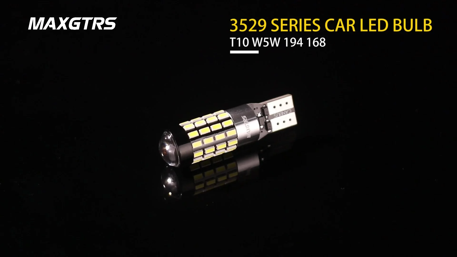 WeiXuan Ampoule à LED T10 921 194 192 C921 24-2835 SMD Super Bright Lamp DC 12V 2 Watt Pour