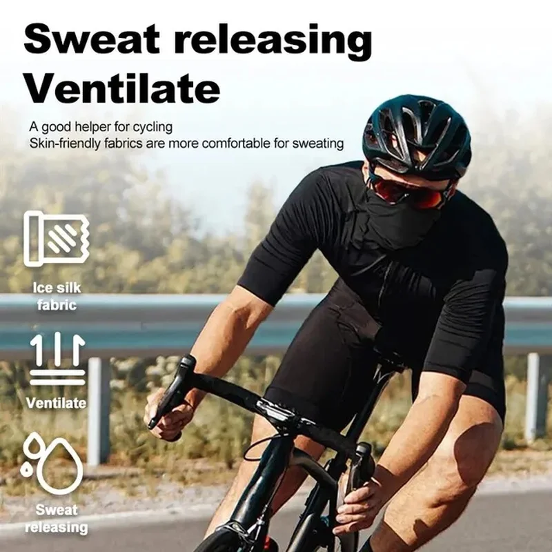 Respir&aacute;vel Ciclismo M&aacute;scara Facial Cycling Face Masks Absorver Suor Treinamento De Pesca Esporte UV Len&ccedil;o Rosto Gaiter Pesco&ccedil;o Bandana Ver&atilde;o