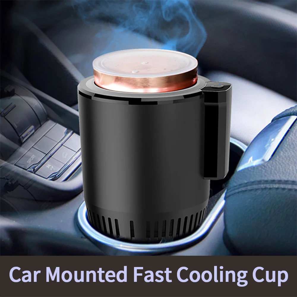Car Cooling Cup Portable Quick-cooling Smart Travel Mug With Low Noise  Temperature Display Coffee Cup Electric Water Cup Drinks - AliExpress
