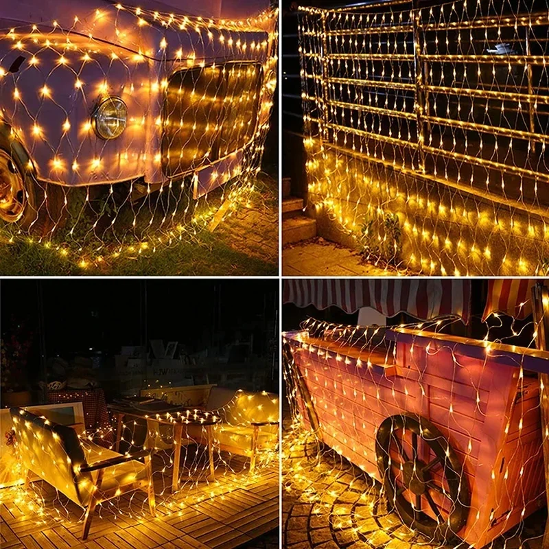 LED Net Mesh Fairy String Light Garland