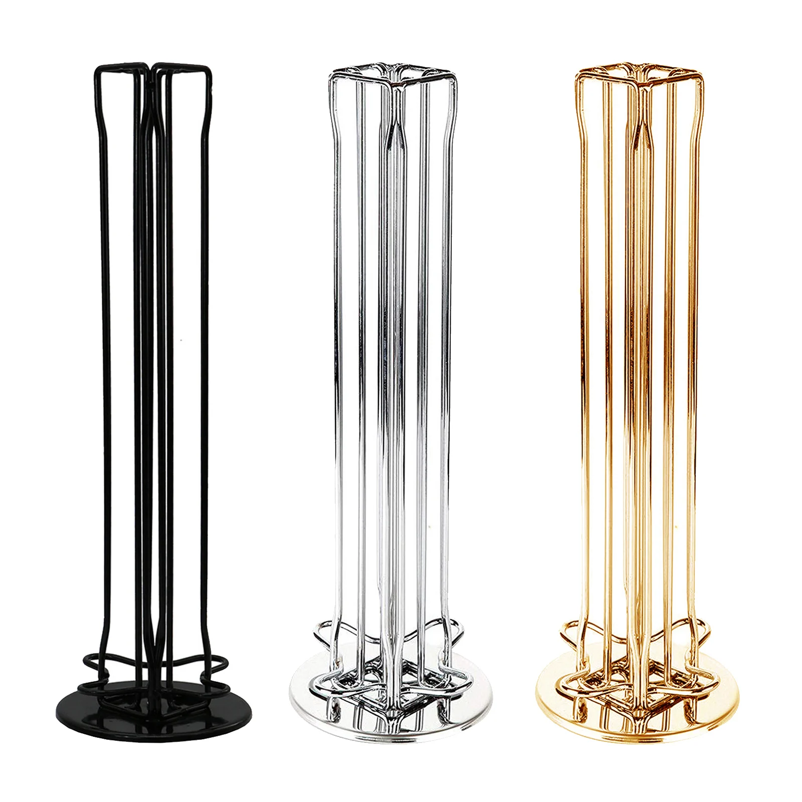 Capacity of 40 Iron Wire Coffee Pod Capsule Holder Rotatable Rack Tower Organizer Dispenser for Nespresso Counter Cafe Home