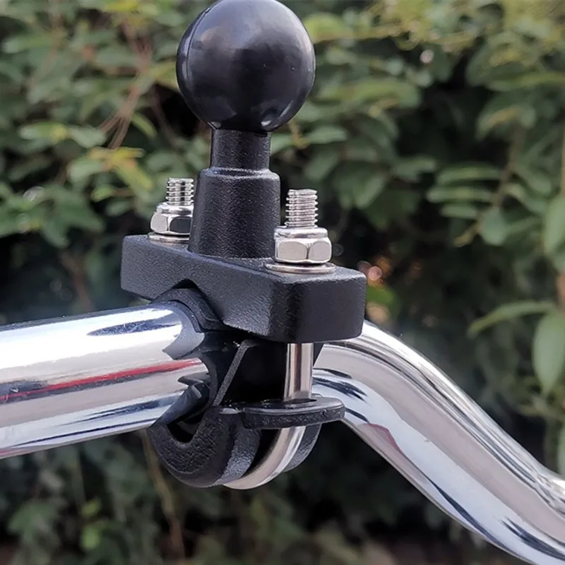 1 Inch Ball U Bolt Motorcycle Handlebar Bike Rail Rod Mount Base for