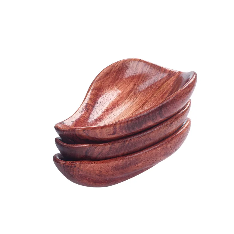 Mahogany Tobacco Pipe Rest Rack Smoking Pipe Holder Multi-functional Portable Leaf-shaped Solid Wood Pipe Special Accessories 5