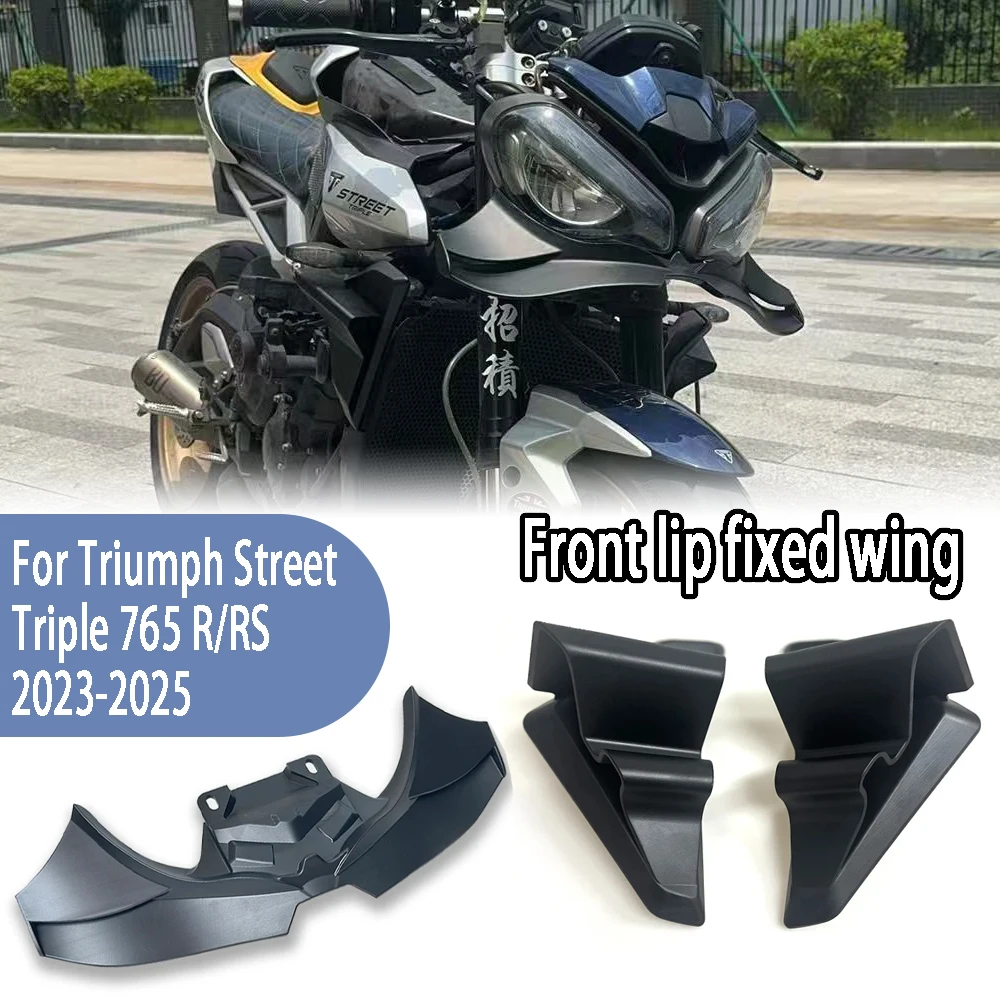 Triumph Street Triple 765R 765RS 2023-2025 バイク用スポイラー エアロダイナミックウィング ストリートトリプル  765RS 765 R RS 2020-2025 バイク用フロントスポイラー オートバイウィングレット エアロダイナミックウィング に 適合するストリート用 に適合する ... バイク用スポイラー に適合するストリートに適合するトリプル 765R 765RS 2020 2021 2022-2025 フロントス