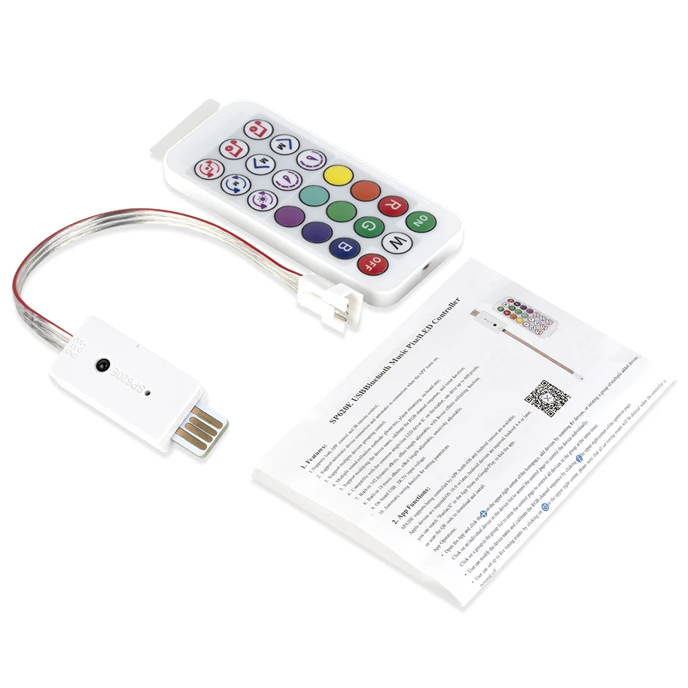 USB ÷ ̴    Ʈѷ, WS2812B Ʈѷ, IR 21 Ű, WS2812 ȼ, ּ   LED Ʈ Ʈ DC5V