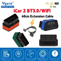 Vgate iCar2 Car Diagnostic OBD OBD2 ELM327 Wifi Scanner Auto Tool Extension Cable Bluetooth iCar 2 v2.2 Code reader PK elm V1 5 1