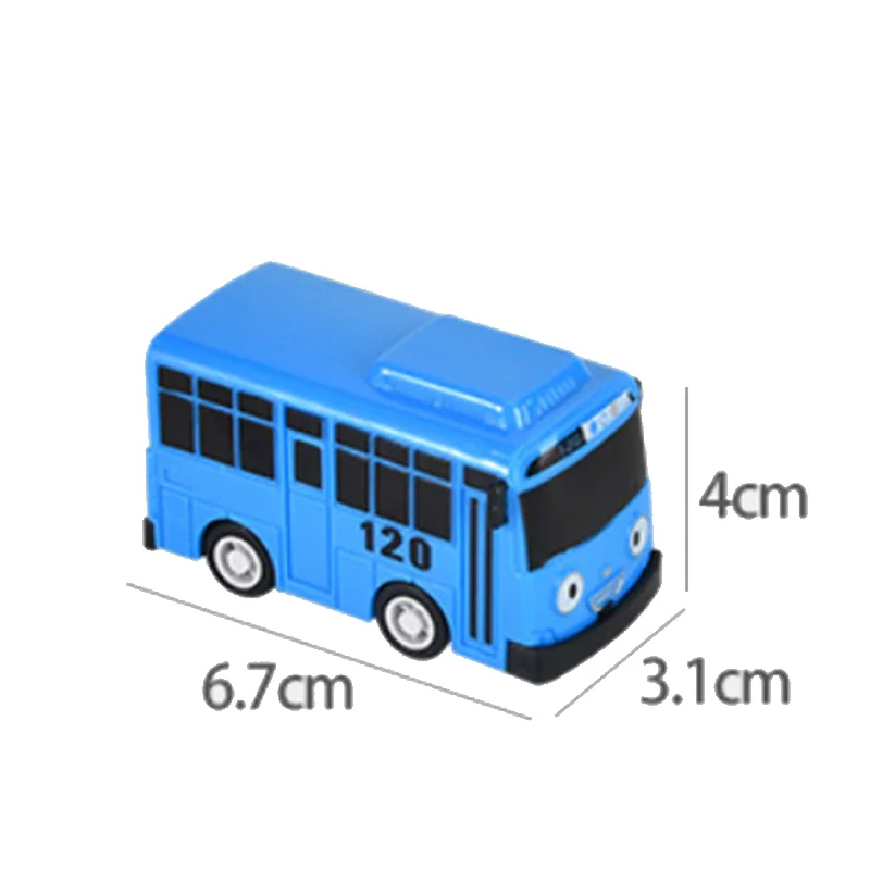 Bus Jouet à Friction - Mini Voiture Pull-back, 18,5 Cm, Bleu, Sans Pile - Cadeau Enfant Anniversaire - 3