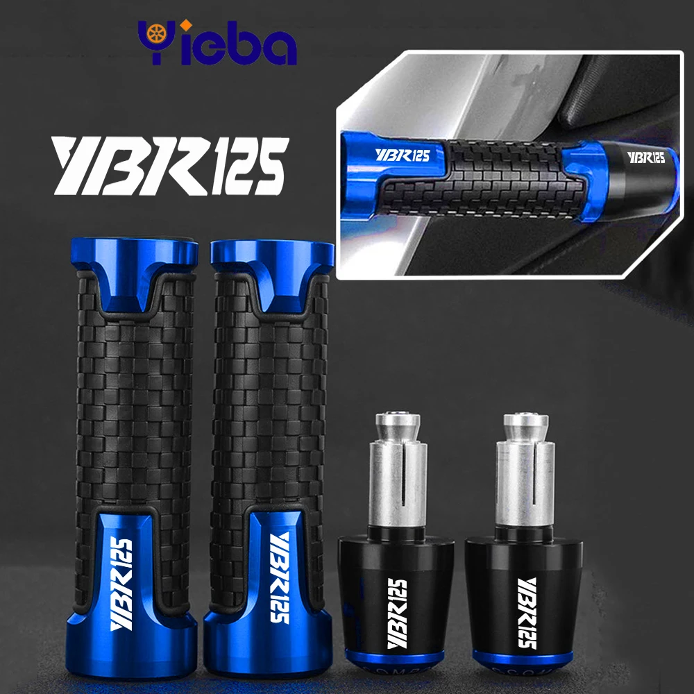 

Motorcycle 22MM FOR Yamaha YBR125 YBR250 YBR 125 250 2005-2014 2013 2012 2011 Handlebar Grips Ends Handle Bar Cap Grip End Plugs