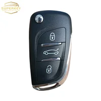 SUPERKEY ดัดแปลงรีโมทรถ Key Shell Flip Case สําหรับ Citroen C2 C3 C4 C5 Berlingo สําหรับ Peugeot 207 307 308 407 607 HU83 VA2 5