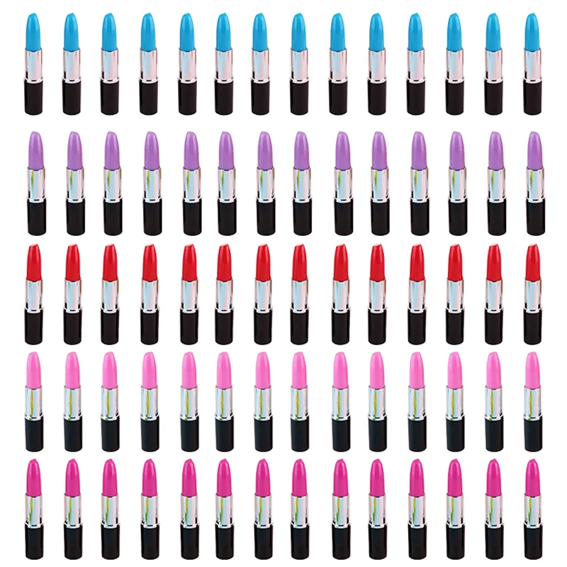 

50pcs Lipstick Ball-Point Pen Creative Beautiful Ball-Point Pen Lipstick Sign Pen Girl Gift for Home Store School