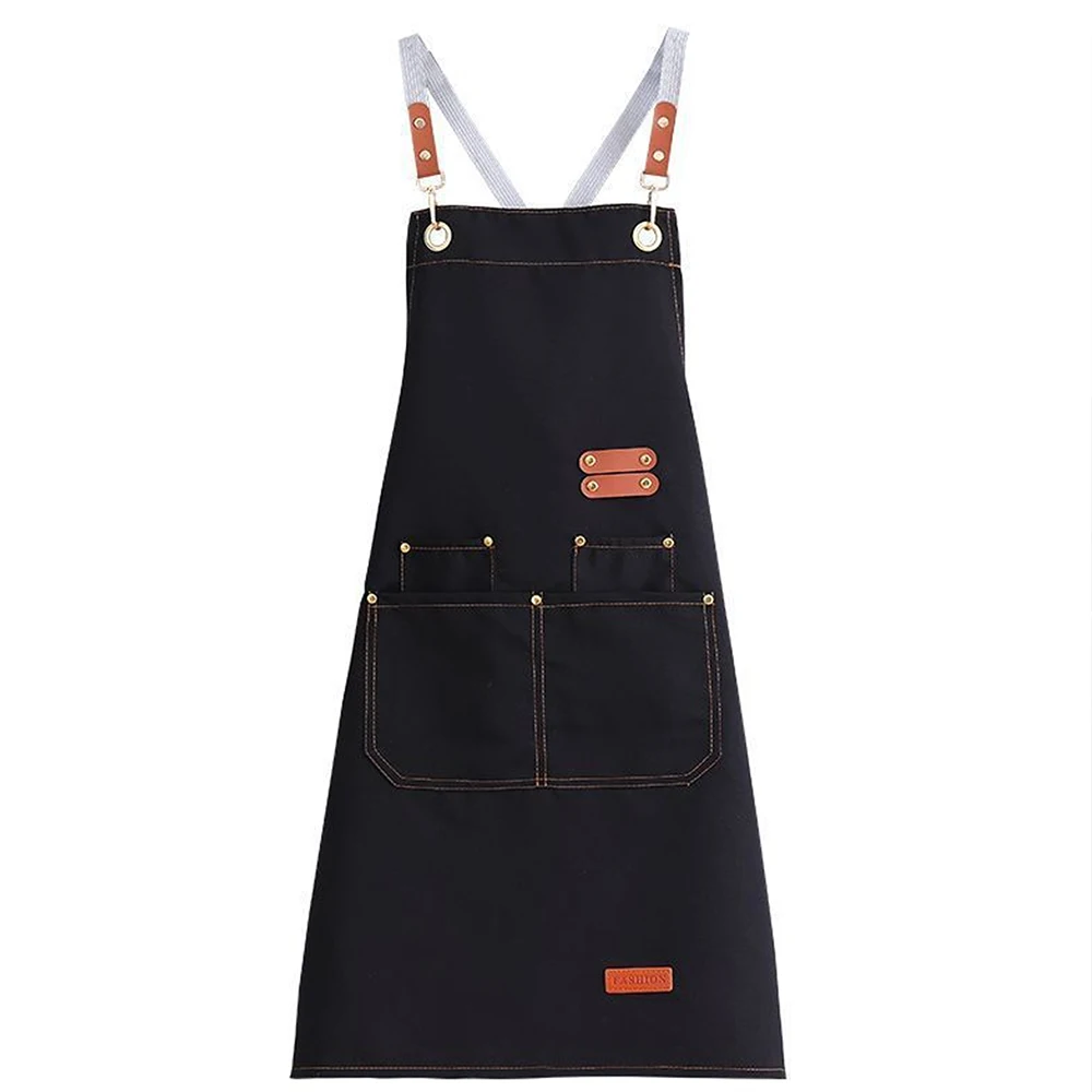 WaterproofKitchenApronOil-proofforWomenMenwithLargePocketsfororCoffeeBarRestaurantShopWaiterWorkUniform-AliExpress15