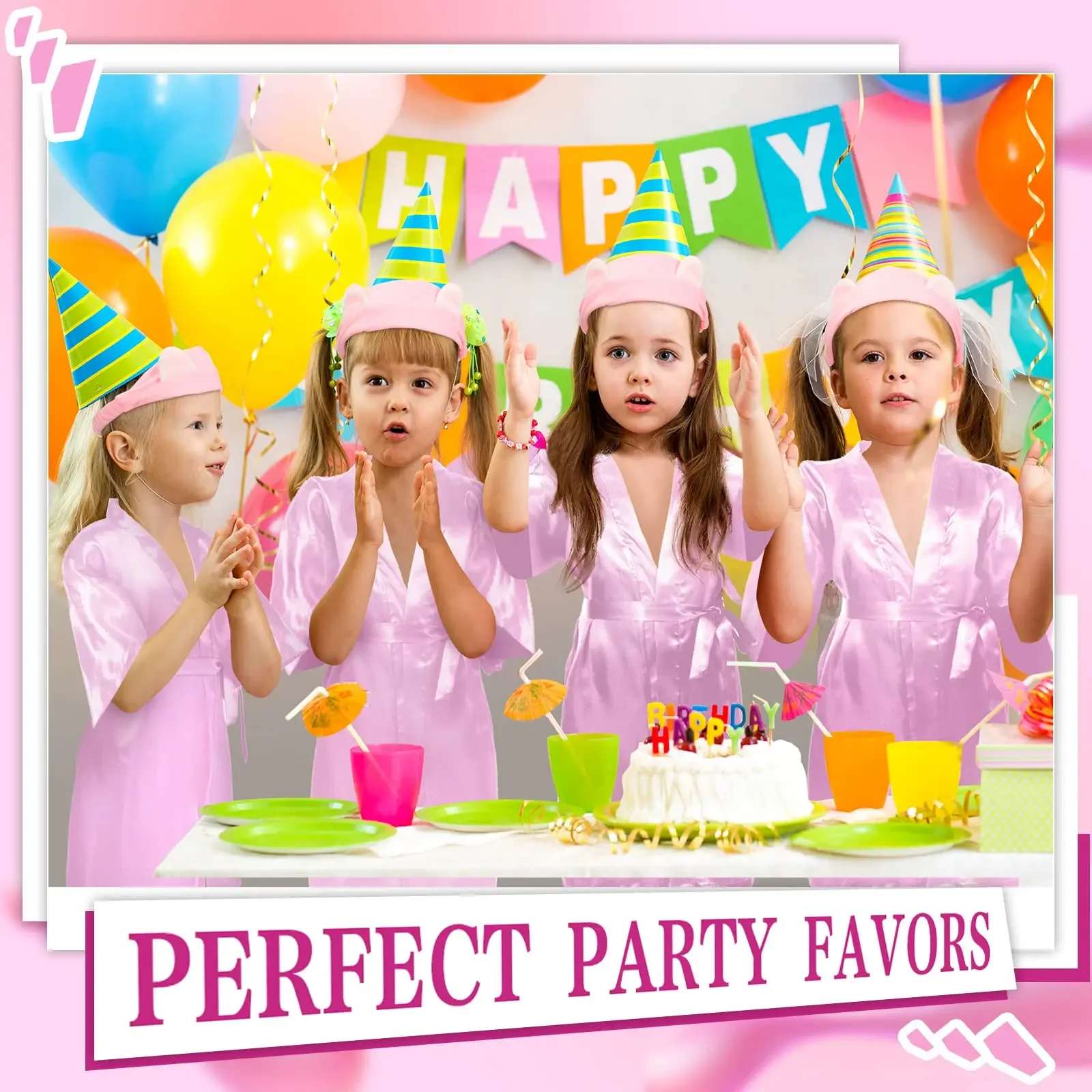 Spa Party Favors Robes Kimono Robes 10/12/15/18 Sets party toys toy gift filler
