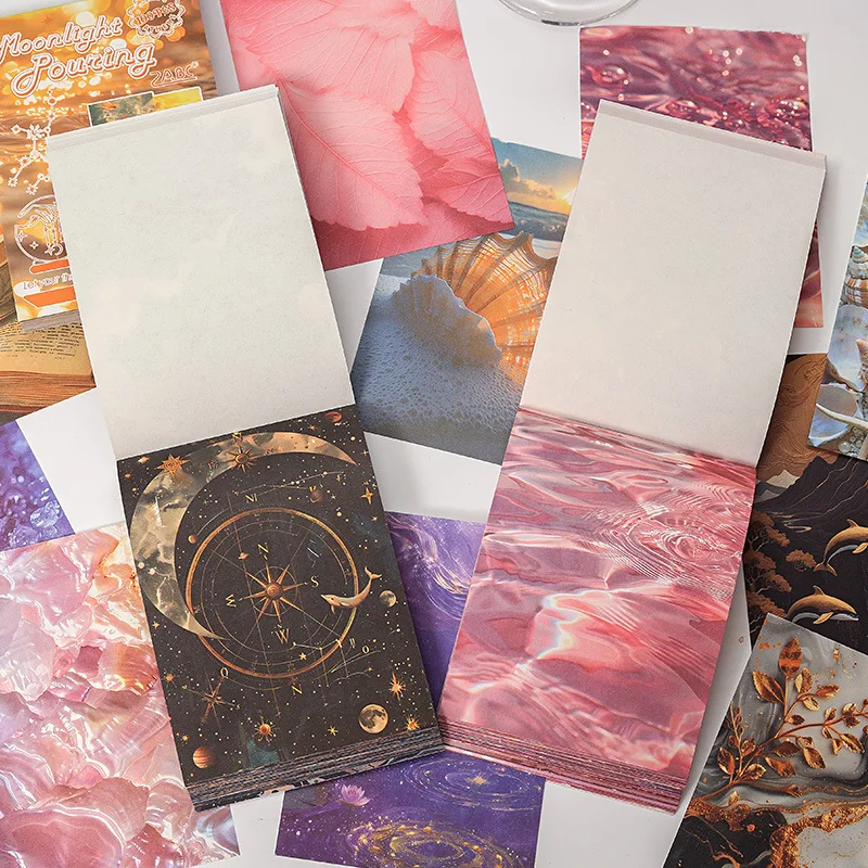100 pcs Landscape Creative decoration Instagram Collage Notes Non-adhesive material paper hand made Collage material
