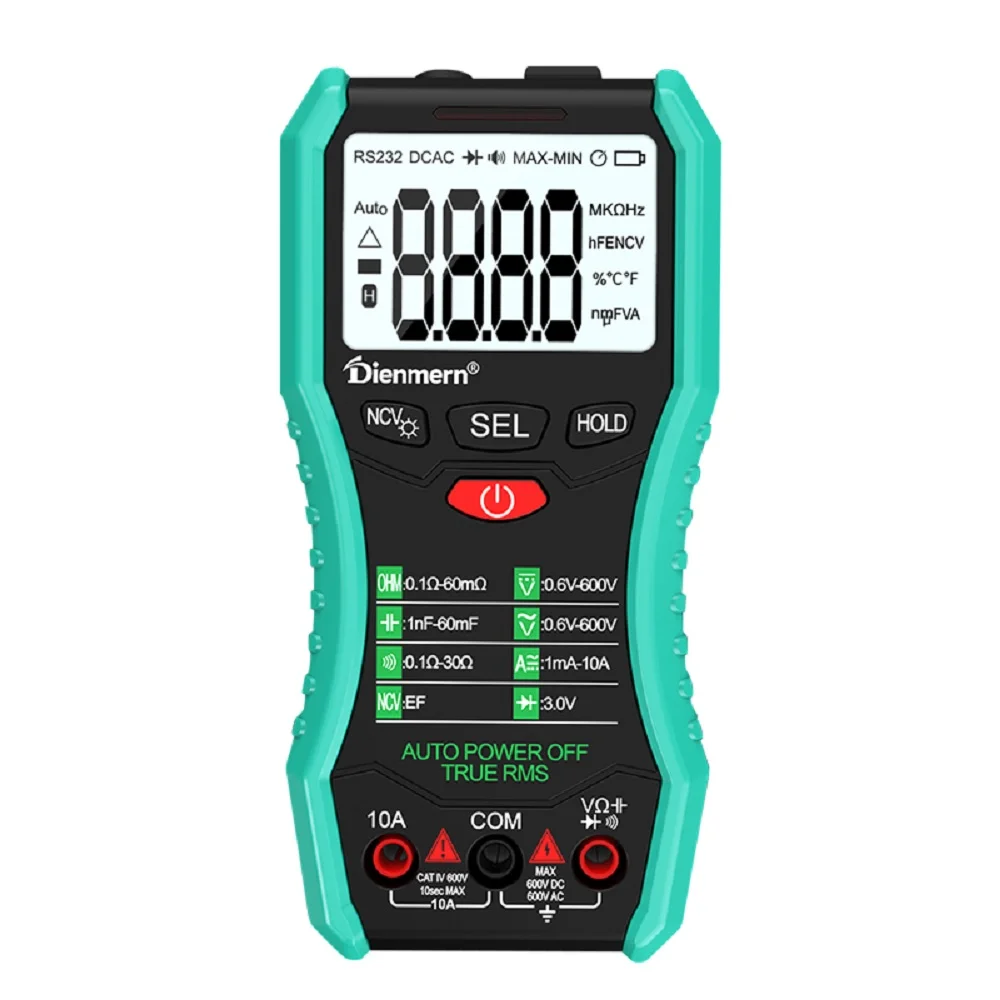 Digital multimeter and contactless voltage capacitance resistance AC