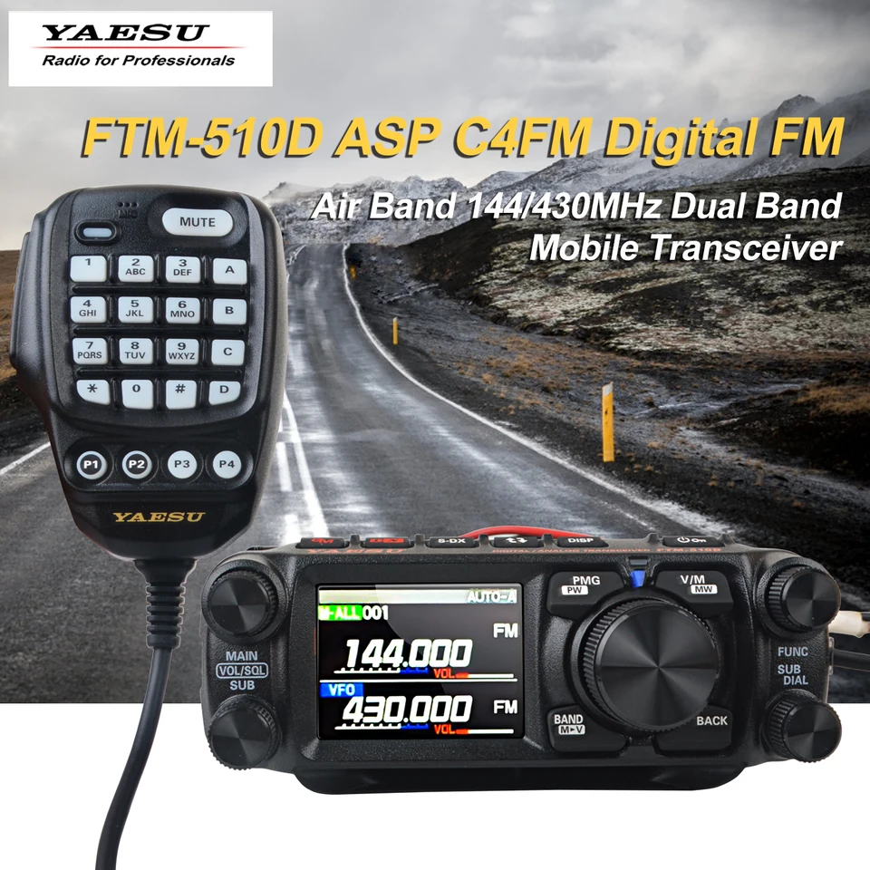 Walkie Talkie Yaesu FTM-510D ASP C4FM/FM 55/50W 144/430mhZ Dual