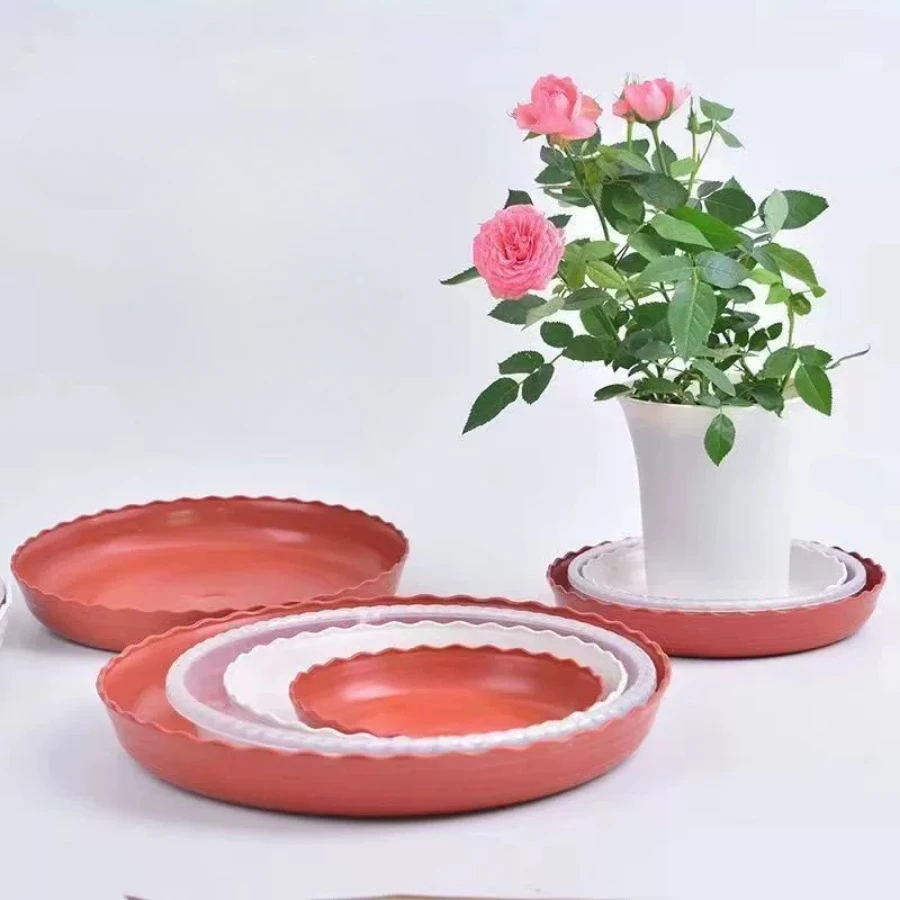 Plastic Plant Saucer Thickened Pot Tray Garden Tools Flower Pot Base Plastic Planter Drain Trays Garden Supplies
