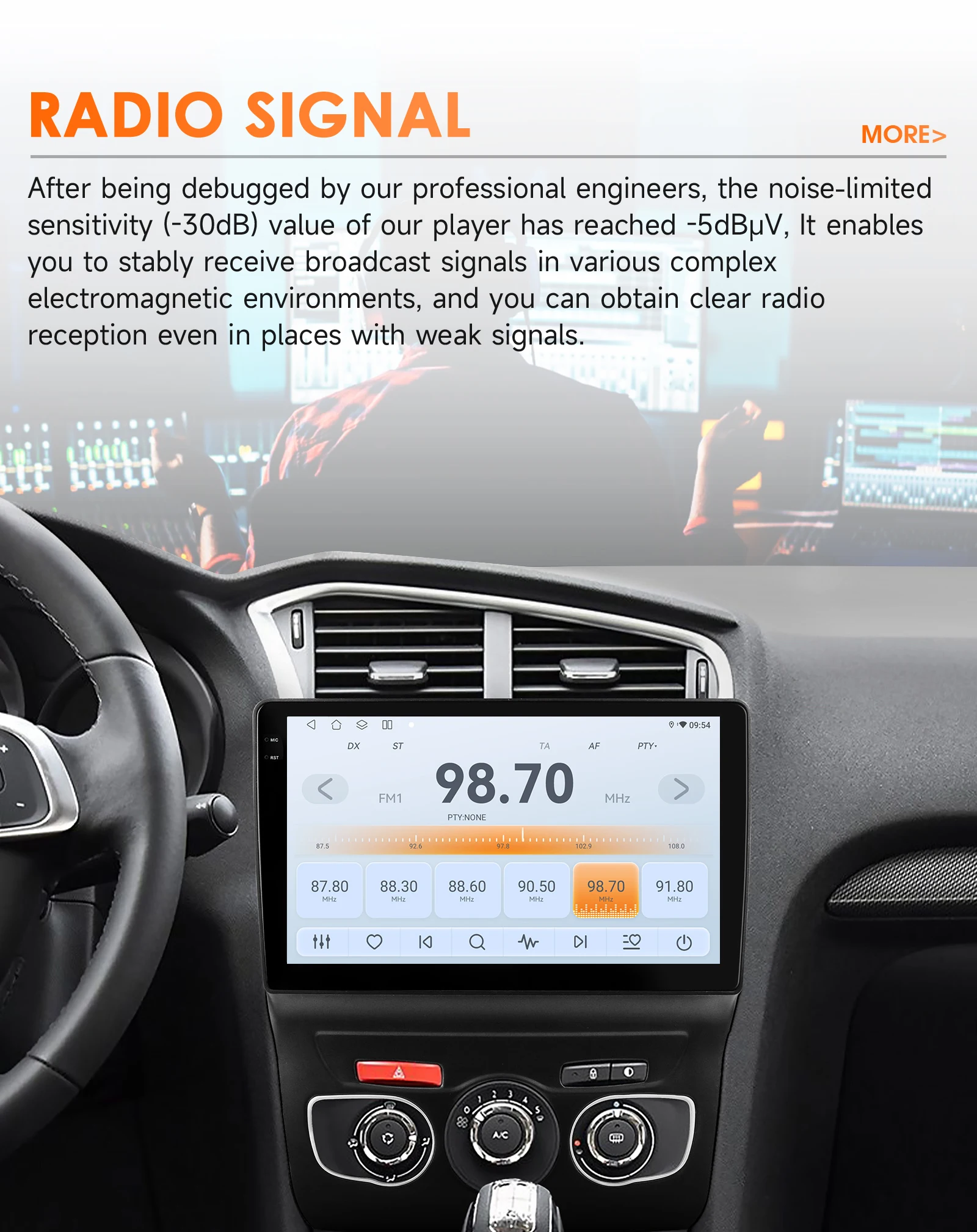 Hizpo 10.1 Inch Wireless CarPlay Android Auto Car Radio For Citroen C4 C4L 2013 - 2017 Multimedia Autoradio Octa Core 4G Stereo