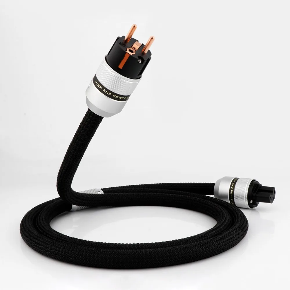 Preffair HiFi   ̺, ̿ US/eu AC  ڵ,     ÷ + IEC320 C13 Ŀ 