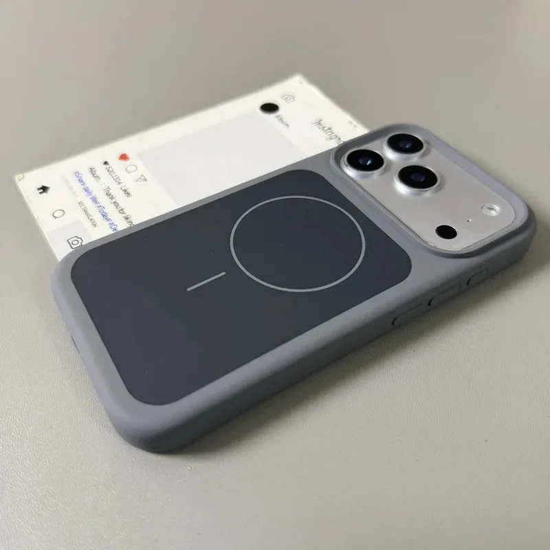 Premium Liquid Silicon MagSafe-Compatible Case with Wireless Charging Support