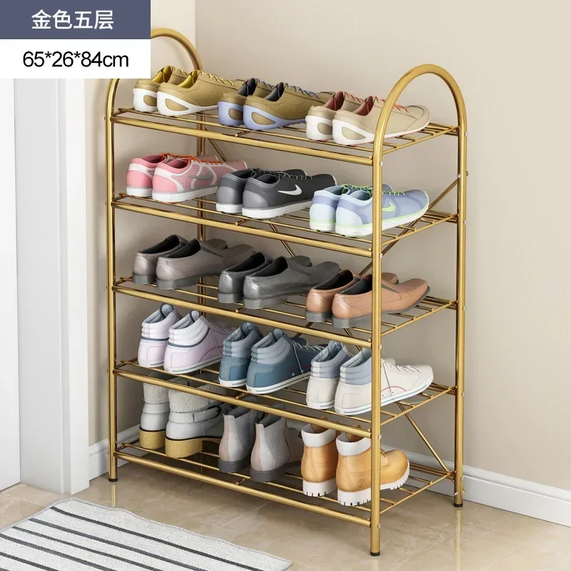 

2023 Year New AOLIVIYA Multifunctional Shoe Rack Simple Household Indoor Multi-layer Storage Shoe Cabinet Door Iron Fashion Shoe