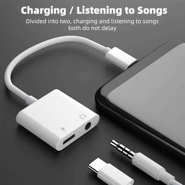 Adaptador USB-C para Áudio 3,5 mm para Dispositivos Samsung
