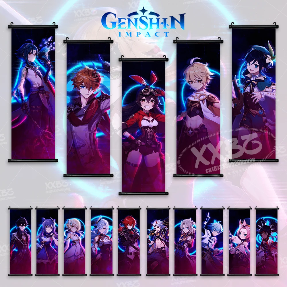 

Genshin Impact Canvas Printed Wall Art Anime Poster Kawaii Interior Painting Yoimiya Home Decor Jean Pictures For Living Room